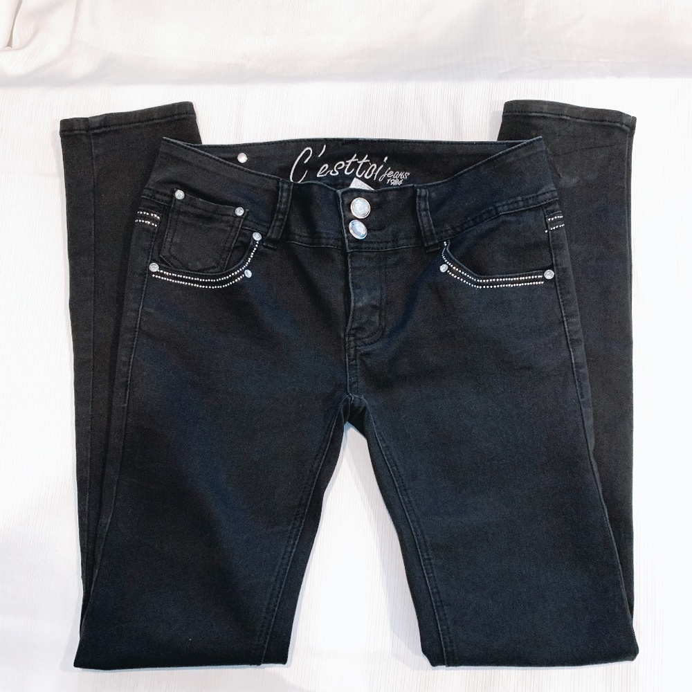 C'esttoi Blk Skinny Jeans 11